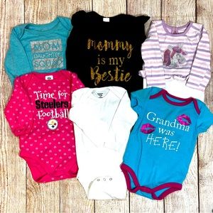 Body suit one piece baby girl lot size 3-6 months